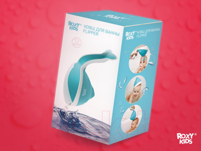 Ковшик для купания ROXY-KIDS Flipper RBS-004-SO с лейкой