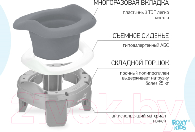 Вставка для детского горшка ROXY-KIDS ML-235RU-GR