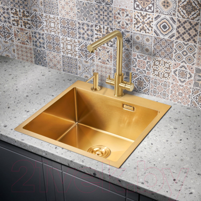 Мойка кухонная Milacio Denia 51 Steel / MC.77488