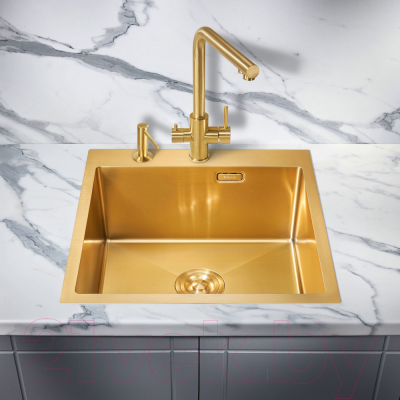 Мойка кухонная Milacio Denia 51 Steel / MC.77488