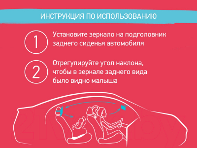 Зеркало для присмотра за ребенком ROXY-KIDS RMI-003