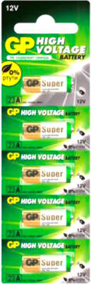 Комплект батареек GP Batteries Super Alkaline 23AF MN21 / GP 23AF-2C5 - фото