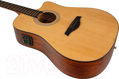 Электроакустическая гитара Rockdale Aurora D3 C NAT E Gloss / A171003 (натуральный)