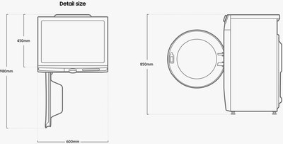 Стиральная машина Samsung WW80AG6L28WELP