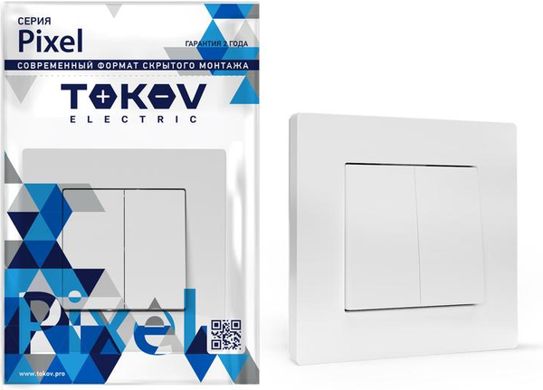 Выключатель Tokov Electric Pixel TKE-PX-V2F-C01