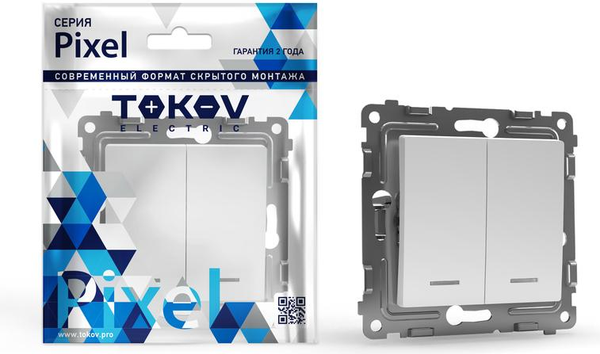 Выключатель Tokov Electric Pixel TKE-PX-V2I-C01