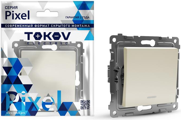 Выключатель Tokov Electric Pixel TKE-PX-V1I-C02