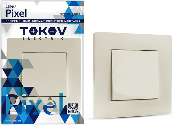 Выключатель Tokov Electric Pixel TKE-PX-V1F-C02