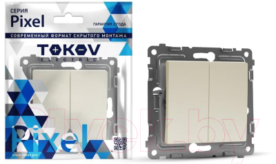 Выключатель Tokov Electric Pixel TKE-PX-P2-C02