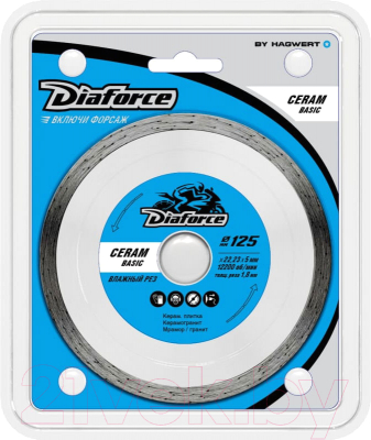 Отрезной диск алмазный Diaforce Ceram Basic 513125 - фото