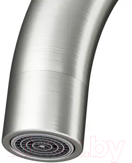 Мойка кухонная со смесителем Saniteco 6045 + Spike F9S07011 (сатин, с сифоном, дозатором и коландером)