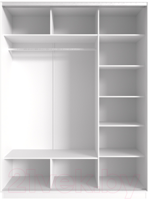 Шкаф-купе НК Мебель Fix 3-х дверный / 98609595