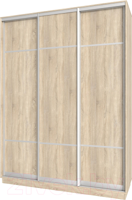 Шкаф-купе НК Мебель Fix 3-х дверный / 98609596 - фото