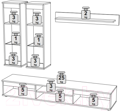 Горка НК Мебель Bruno М18 / 71957708