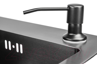 Мойка кухонная со смесителем Saniteco 6045 Nano + Spike F9S07011