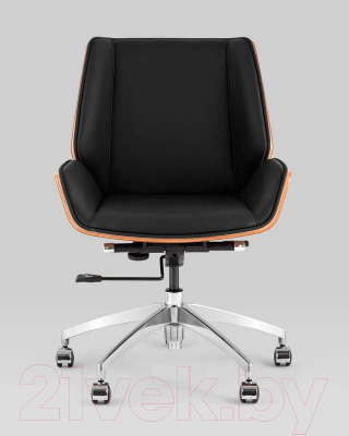 Кресло офисное TopChairs Crown SN A312-A 8383-29 Walnut Back (черный)