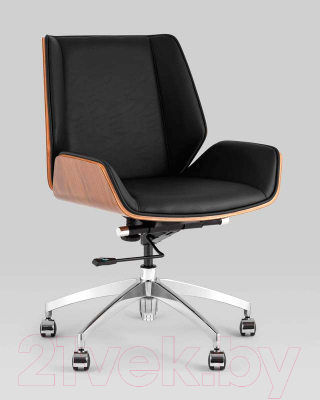 Кресло офисное TopChairs Crown SN A312-A 8383-29 Walnut Back (черный)