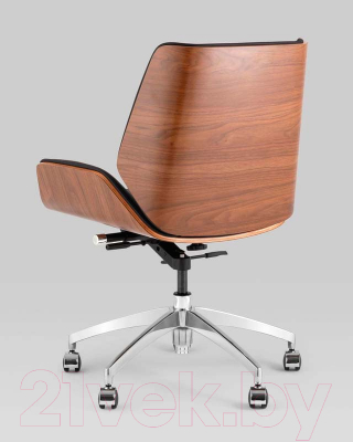 Кресло офисное TopChairs Crown SN A312-A 8383-29 Walnut Back (черный)