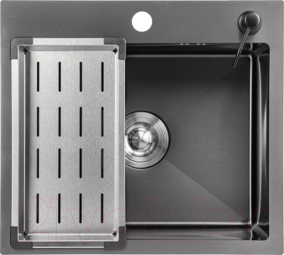 Мойка кухонная со смесителем Saniteco 5045 Nano + Spike F9S07000