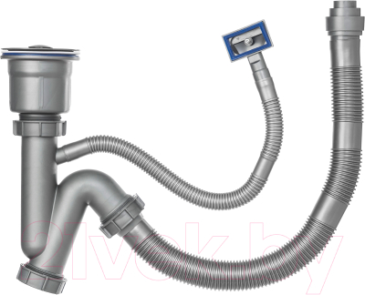 Мойка кухонная со смесителем Saniteco 6550-L + Spike F9S07000