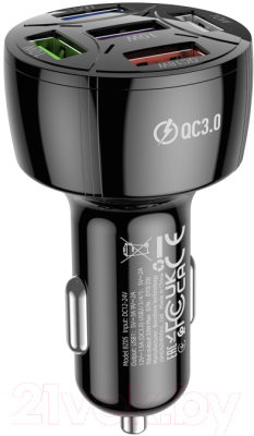 Адаптер питания автомобильный Borofone BZ06 - фото