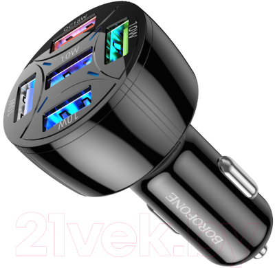 Адаптер питания автомобильный Borofone BZ06