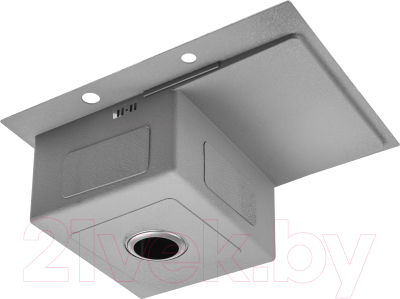 Мойка кухонная со смесителем Saniteco 6550-R + Spike F9S07000