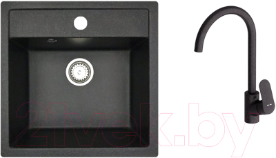 Мойка кухонная со смесителем БелЭворс Rio + Like F8007122 - фото