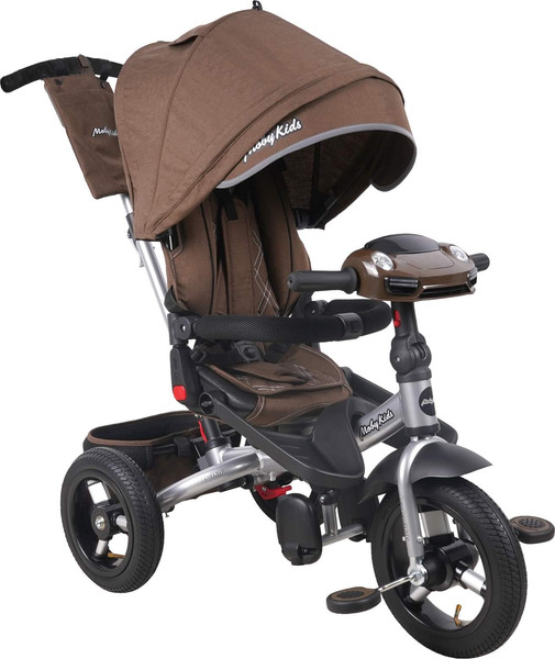 Трехколесный велосипед с ручкой Moby Kids Leader 360 12x10 Air Car / 649360 - фото