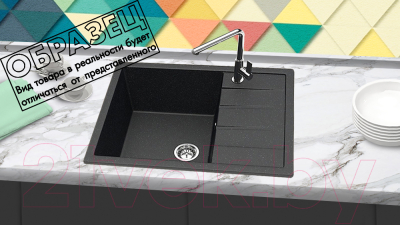 Мойка кухонная со смесителем Berge BR-6502 + Like F8007122
