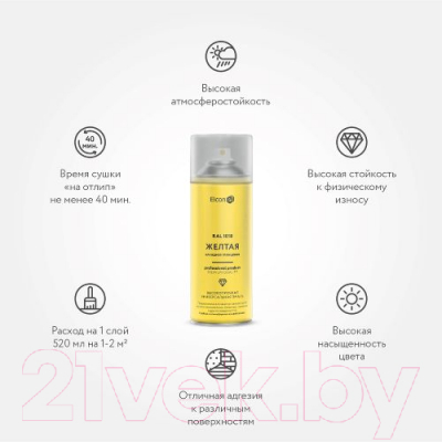 Эмаль Elcon Универсальная алкидная RAL 1018