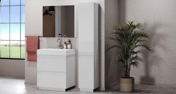 Шкаф-пенал для ванной Belux Базель П 35