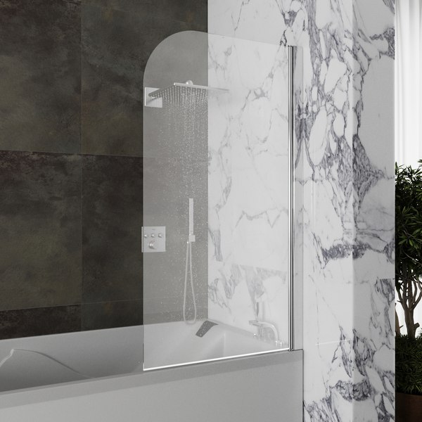 Стеклянная шторка для ванны Roxen Brimen 52010-80 - фото