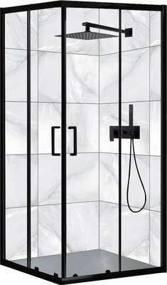 Душевой уголок Roxen Caspia 55060-90B (черный) - фото