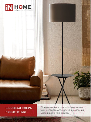 Торшер INhome ТНО 04П-ВB 60Вт Е27 230В / 4690612049649