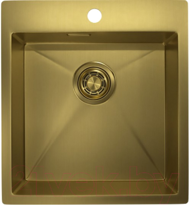 Мойка кухонная GRANULA GR-4600 (золото сатин) - фото