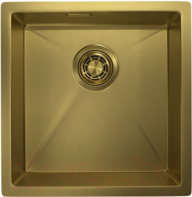 Мойка кухонная GRANULA GR-4445U (золото сатин) - фото