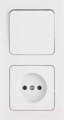 Блок выключатель+розетка Bylectrica Astrum В-РЦ-7511 - фото