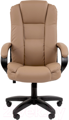 Кресло офисное Chairman 600LT (черный/экопремиум, бежевый) - фото