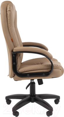 Кресло офисное Chairman 600LT (черный/экопремиум, бежевый)