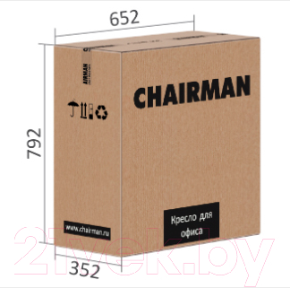 Кресло офисное Chairman 600LT (черный/экопремиум, серый)