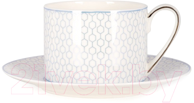 Чашка с блюдцем Fissman 3638 - фото