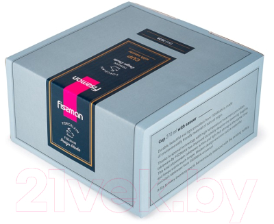 Чашка с блюдцем Fissman 3638