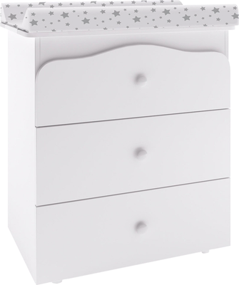 Комод пеленальный Polini Kids Simple с пеленальной доской Звезды / 0002783.9 - фото