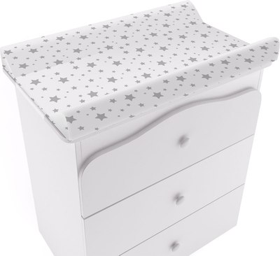 Комод пеленальный Polini Kids Simple с пеленальной доской Звезды / 0002783.9