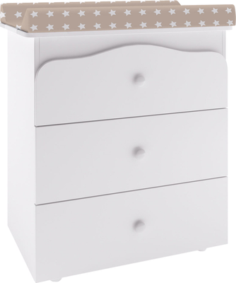 Комод пеленальный Polini Kids Simple с пеленальной доской Звезды / 0002784.9 - фото