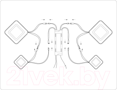 Потолочный светильник Ambrella FA8878/2+2 WH