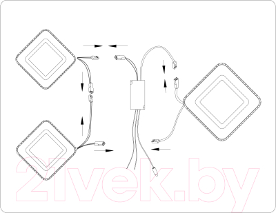 Потолочный светильник Ambrella FA8877/3 WH