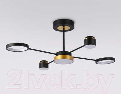 Потолочный светильник Ambrella FL51632/4+1 BK/GD