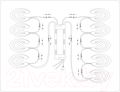 Потолочный светильник Ambrella FA4547/3+3 WH